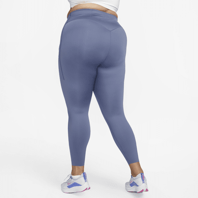 Leggings de largo completo y tiro alto con sujeción firme y bolsillos para mujer Nike Go (talla grande)