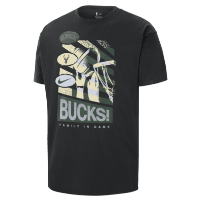 T-shirt Nike NBA Milwaukee Bucks Courtside pour Homme