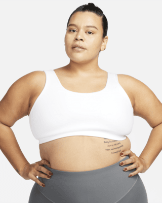 Женские  Nike Alate All U Light-Support Lightly Lined U-Neck Sports Bra (Plus Size)