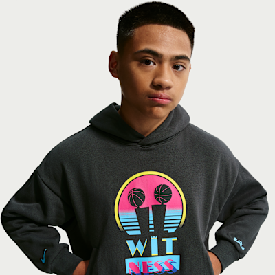 Sudadera con gorro sin cierre para niños talla grande de LeBron "Miami Twice"