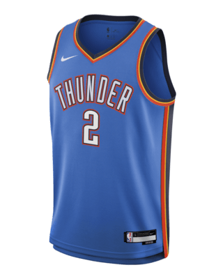 Подростковые джерси Shai Gilgeous-Alexander Oklahoma City Thunder 2024/25 Icon Edition Big Kids' Nike NBA Swingman Jersey