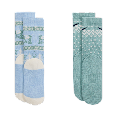 Calcetas Dri-FIT Fairisle para niños talla pequeña (2 pares) Nike