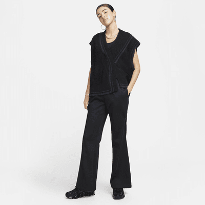 Pants acampanados de tiro medio con cierre para mujer Nike Sportswear Collection