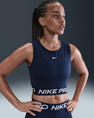 Женские  Nike Pro Dri-FIT Cropped Tank Top