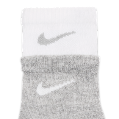 Calcetines al tobillo con ribete doble para niños talla pequeña (3 pares) Nike