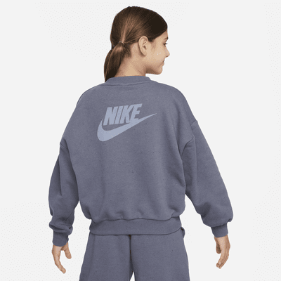 Sudadera oversized para niños talla grande Nike Sportswear Icon Fleece