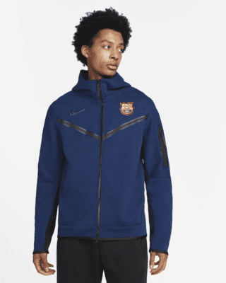 Men's Nike Navy Barcelona Team Tech Fleece Full-Zip Hoodie