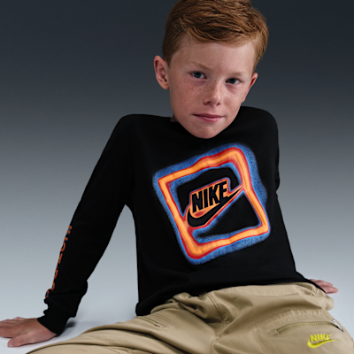 Nike Glow With Me Little Kids' Long Sleeve T-Shirt