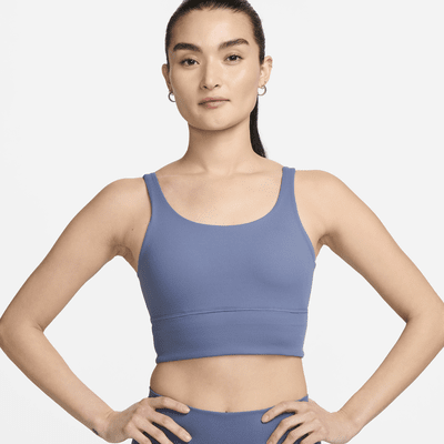 Nike Zenvy 羅紋女款輕度支撐型襯墊長版運動內衣