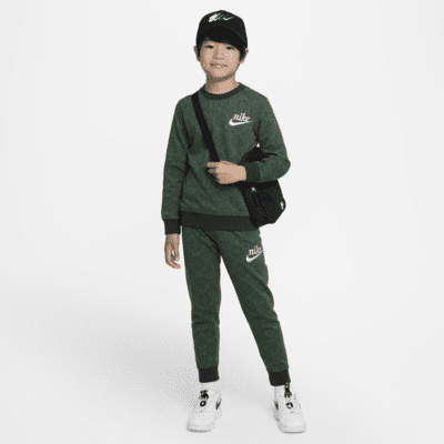 Nike Sportswear Club Fleece Little Kids' Holiday Sweatshirt and Pants ...
