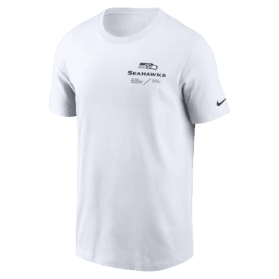 Seattle Seahawks Nike Throwback Sideline Coaches Performance T-Shirt - White