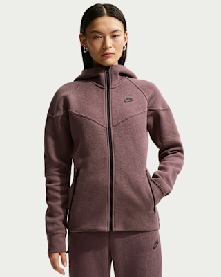 Женское худи Nike Sportswear Tech Fleece Windrunner Full-Zip Hoodie для бега