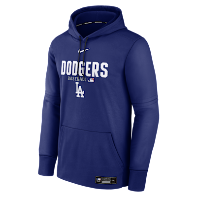 Los Angeles Dodgers Authentic Collection Men's Nike Therma MLB Pullover Hoodie