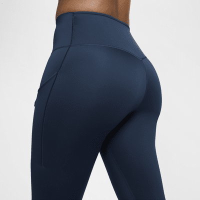 Leggings a 7/8 a vita alta con tasche e sostegno elevato Nike Go – Donna