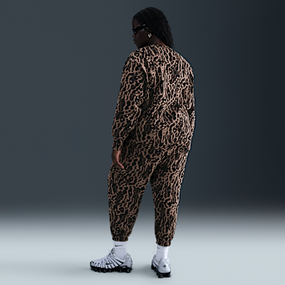 Nike Sportswear Phoenix Fleece Women's High-Waisted Oversized Printed Sweatpants (Plus Size)