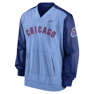 Nike Cooperstown (MLB Chicago Cubs) Men's Pullover Jacket.