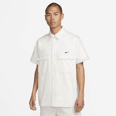 Life Woven Military Short-Sleeve Button-Down Shirt. Nike JP