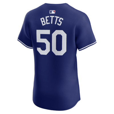 Jersey Nike Dri-FIT ADV de la MLB Elite para hombre Mookie Betts Los Angeles Dodgers