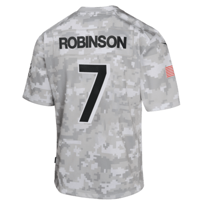 Jersey Nike Dri-FIT de la NFL Limited para niños talla grande Bijan Robinson Atlanta Falcons Salute to Service