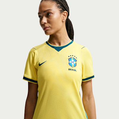 Brazil 2026 Stadium Home Women's Nike Dri-FIT Soccer Replica Jersey