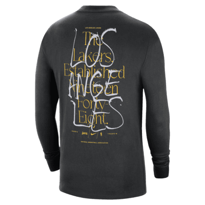 Nike Basketball NBA LA Lakers unisex graphic long sleeve t-shirt