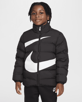 Детская куртка Nike Little Kids' Wrapped Swoosh Debossed Quilted