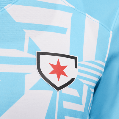 Jersey Nike Dri-FIT de la NWSL tipo réplica para mujer Chicago Red Stars 2024 Stadium Primary