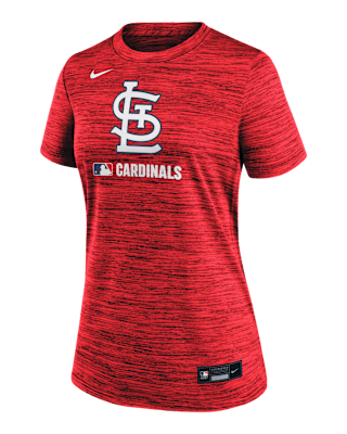 Женская футболка St. Louis Cardinals Authentic Collection Velocity Nike Dri-FIT MLB