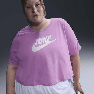 Nike Sportswear Essential Women's Cropped Logo T-Shirt (Plus Size)