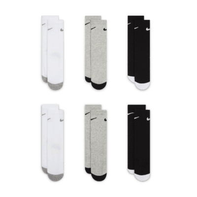 나이키 스마일리 크루 삭스(6켤레) 리틀키즈 드라이 핏 양말