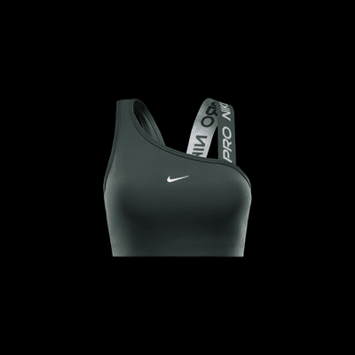 Nike Pro Swoosh Asimetrik Orta Destekli Pedli Kadın Spor Sütyeni