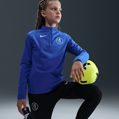 3e pantalon de foot en maille Nike Dri-FIT Total 90 Chelsea FC Strike pour ado