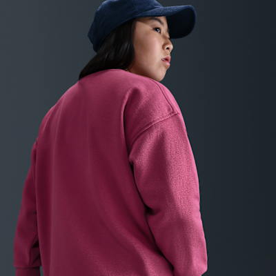 Nike Sportswear Club Fleece Big Kids' Oversized Sweatshirt (Extended Size)