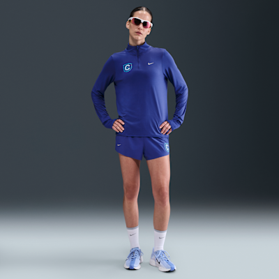 Playera de correr Dri-FIT de cierre 1/4 para mujer Nike Element