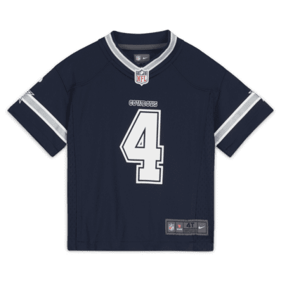 NFL Dallas Cowboys (Dak Prescott) Baby/Toddler Game Football Jersey