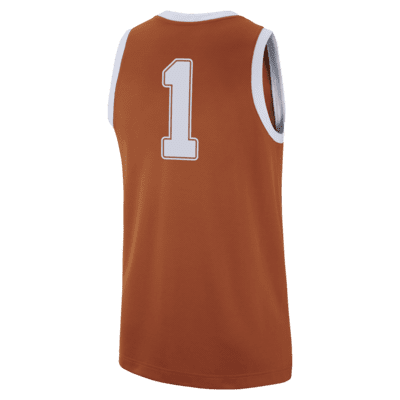 Nike College Replica (Texas) Men's Basketball Jersey