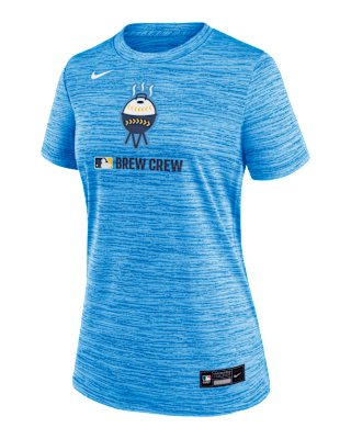 Женская футболка Milwaukee Brewers Authentic Collection City Connect Velocity Nike Dri-FIT MLB