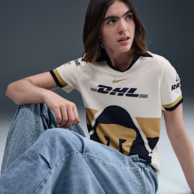 Pumas UNAM 2025/26 Stadium Home Women's Nike Dri-FIT Soccer Replica Jersey