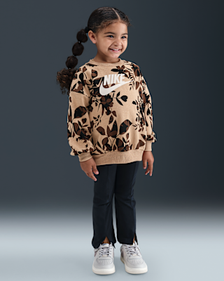 Детские тайтсы Nike Toddler Floral Camo Crew and Leggings Set