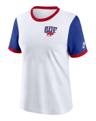 Женская футболка Buffalo Bills Rewind Nike NFL Ringer