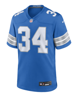 Мужские джерси Alex Anzalone Detroit Lions Nike NFL Game Football Jersey для футбола