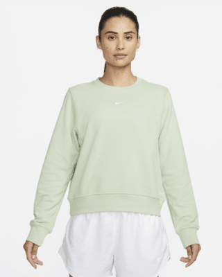 Nike Bluza dresowa z okrągłym dekoltem i blokami kolorów khaki