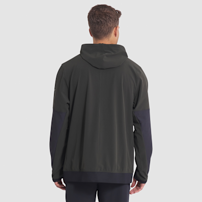 Chamarra Nike de la NFL con gorro de medio cierre para hombre New York Jets Rivalries Collection Sideline Anorak