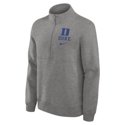 Duke Blue Devils Primetime Club Men's Nike College 1/2-Zip Crew