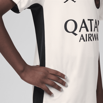 Maglia da calcio a manica corta Jordan Dri-FIT Paris Saint-Germain Strike per ragazzi – Terza