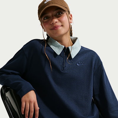 나이키 스포츠웨어 컬렉션 주니어(여아) 긴팔 폴로 탑