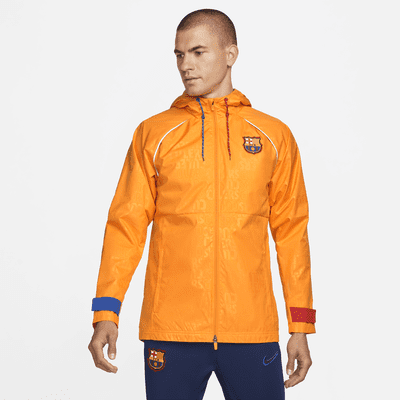 FC Barcelona AWF Men's Graphic Soccer Jacket