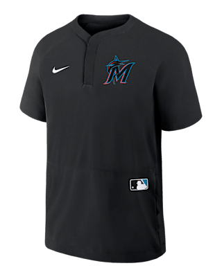 Мужские шорты Miami Marlins Authentic Collection Nike MLB Short-Sleeve Windshirt