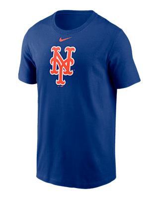 Мужская футболка New York Mets Fuse Large Logo Nike MLB