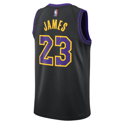 LeBron James Los Angeles Lakers City Edition 2023/24 Men's Nike Dri-FIT ...